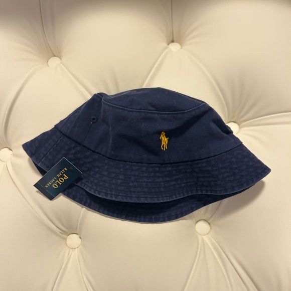 POLO RALPH LAUREN Classic Navy Bucket Hat (New with Tag) - Picture 1 of 4